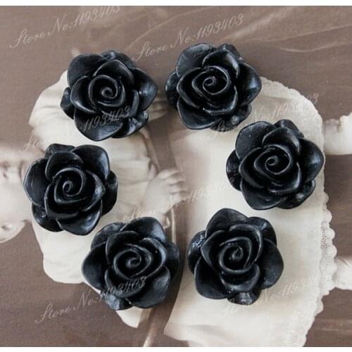 Min.mix order Mixed colors Resin Flower Beads Cabochon DIY For Jewelry Decoration(CAB-SA )