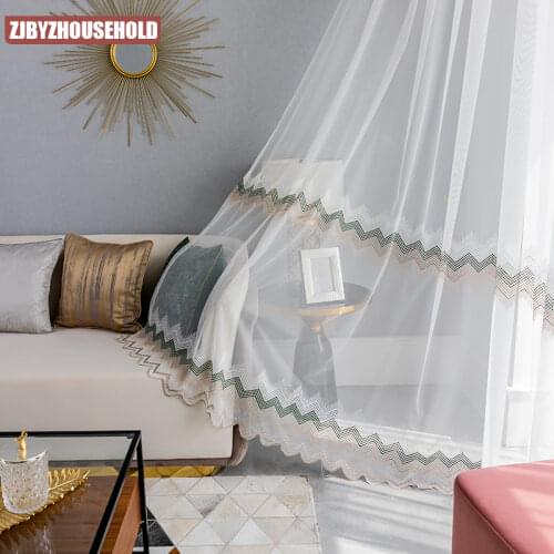 Fashionable and Simple Modern Window Screen Curtains for Living Room and Bedroom