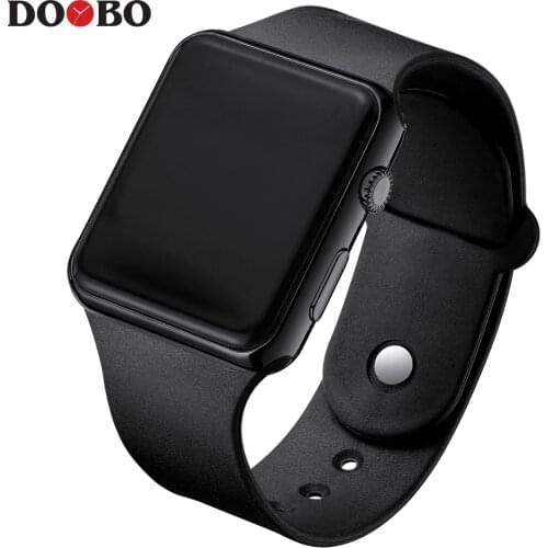 Fashion Men Watch Women Casual Sports Bracelet Watches White LED Electronic Digital Candy Color Silicone Wrist Watch Children