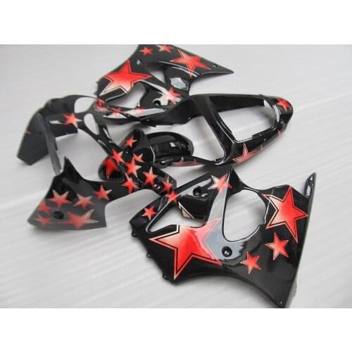 Injection mold Fairing kit for KAWASAKI Ninja ZZR600 2005 2008 ZZR 600 05 06 07 08 Red flowers black Fairings set +7gifts KG08