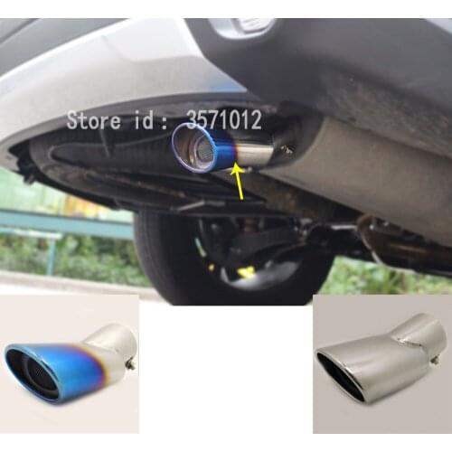 Car Muffler End Black Pipe Dedicate Stainless Steel Exhaust Tip Tail Outlet 1pcs For Mitsubishi Outlander 2016 2017 2018 2019