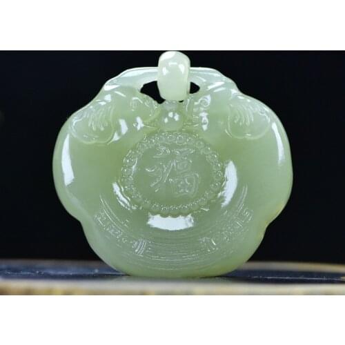 Natural top brand green jade pendant hand-carved pig jade pendants brand men necklace jadeite jade jewelry jade necklace