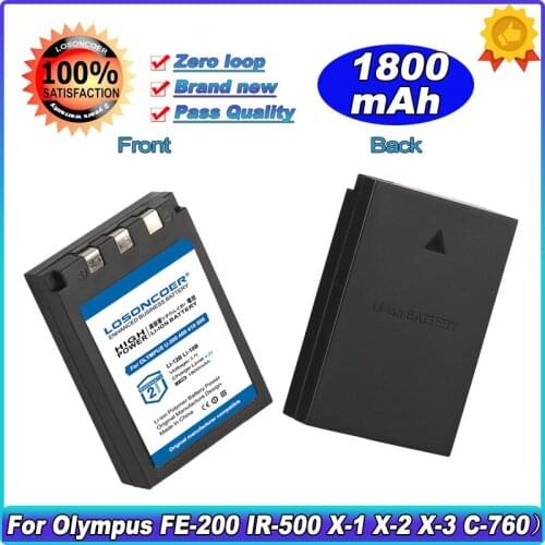 New Battery 1800mAh Li-10B Li-12B For OLYMPUS U300 U400 U410 C760 C765 C70 C7000 C770 U500 U600 U800 U810 U1000 400 500 Battery