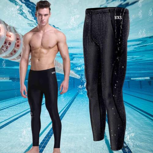 New Beach Swimwear Mens sharkskin water repellent long swimming trunks Sport shorts New Style