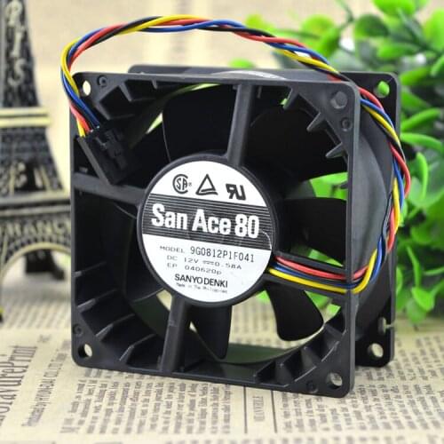 Original FOR sanyo 8038 0.58A DELL OPTIPLEX755 small chassis fan 9G0812P1F041