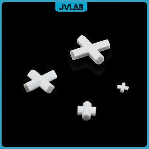 PTFE Magnetic Stirrer Bar Stir Mixer PTFE Cross Shape Stirring Bars 10/20/25/30/38/42/50mm White Spin Bars 1/PK