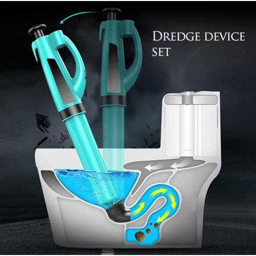 Air Power Drain Blaster Gun For Bathroom Toilet High Pressure Powerful Manual Sink Plunger Cleaner Pump For Toilets Showers
