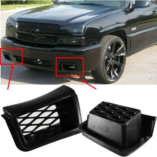 Car Front Bumper Caliper Air Duct Cover For Chevrolet Silverado 1500 2003-2007 SS Style Front Bumper Grille Air Outlet