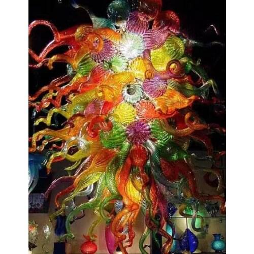 Modern Cheap Chandelier Blown Glass Chandelier Luxury Antique Glass Chandeliers Pendant Lights