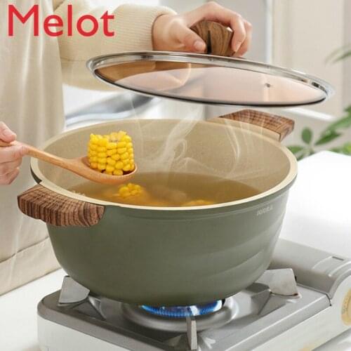 High-End Luxury Soup Pot Non-Stick Frying Pan Cooking Multifunctional Food Supplement Pot Household Small Wok Cooker