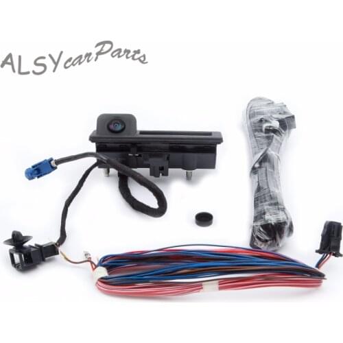 YIMIAOMO Rear Reversing Camera & Wiring Harnes Kit 5M0970161AC For Golf Plus Jetta MK5 MK6 Passat B7 RNS510 RCD510 56D 827 566A