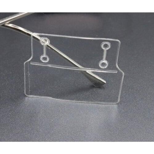 Protector Business Logo Mark Tag Sleeve Waterproof Packing Id Card Pouch Name Tag Badge Sign Bag Clear Vinyl Plastic Resealable