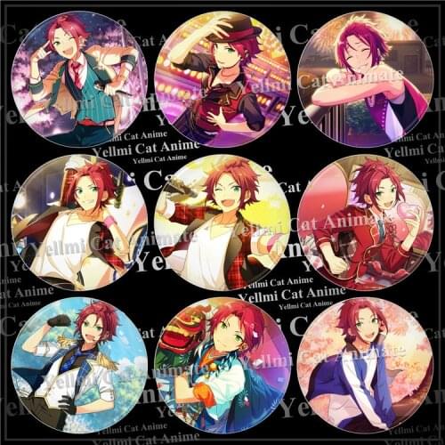 1pc 58mm ES the badge idol dream Ensemble Stars Isara Mao Badges ironBrooch Broche Spilla