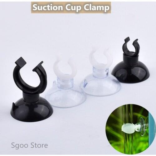 10Pcs 5/10/13/17/20/23/28mm PVC Pipe Suction Cup Clamp U-type Aquarium Fish Tank Fitting Fixed Suction Cup Accessories