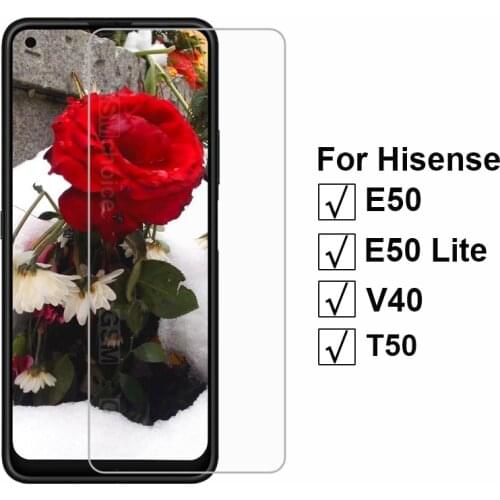 2-1Pcs Glass Cover For Hisense E50 Lite 2021 Screen Protector 9H Protection Phone Film on Hisense V40 HLTE229E T50 HNR551 VidriO