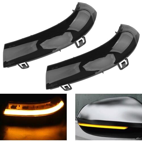 LED Dynamic Turn Signal Light Flowing Side Wing Rearview Mirror Indicator Blinker 2pcs