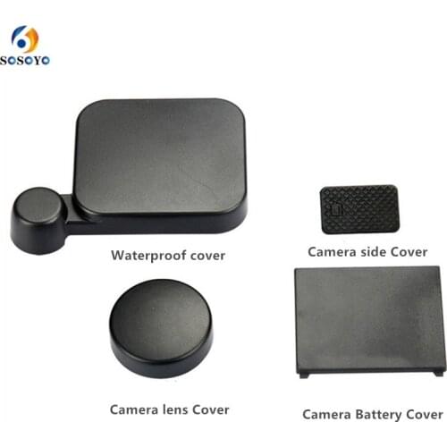 4 Pcs Waterproof Case Cover Camera Lens Protective Cap Replacement Battery Side Door Cover Kit For GoPro Hero 4 3+ 3 Accessories