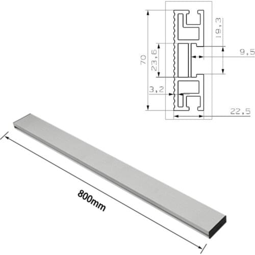 450/600/800mm 70mm height Miter Track T-track T-Slot Aluminium Profile Woodworking workbench DIY Accessories