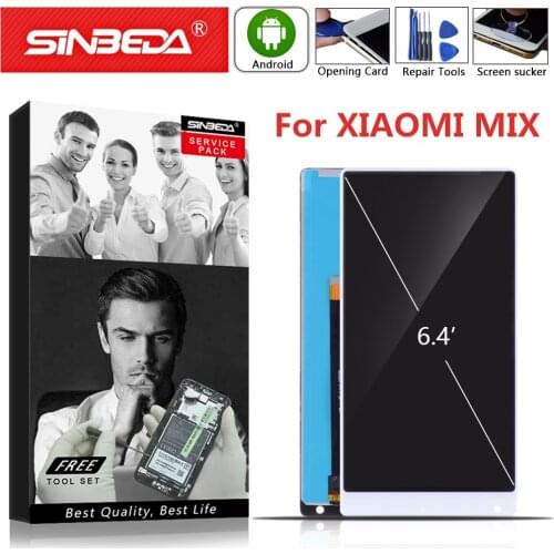 6.4" Original For Xiaomi Mi Mix LCD Display Touch Screen Digitizer With Frame Assembly For Xiaomi MIX Pro Display MI MIX 1 LCD