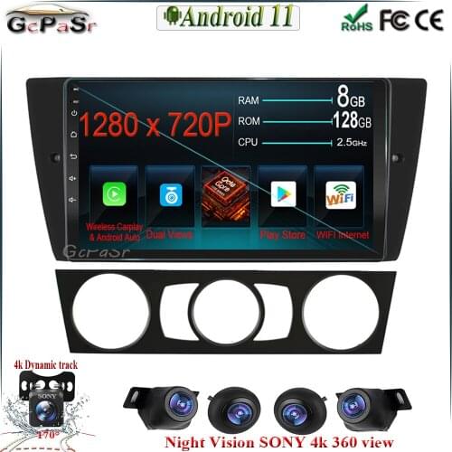 Android auto Android 11 car radio multimedia player For BMW E90/E91/E92/E93 car radio GPS navigation RDS IPS player no 2 din