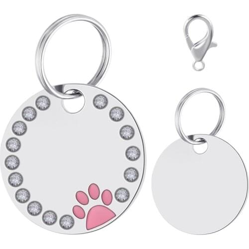 Dog Tag Personalized Pet Puppy Cat ID Tag Engraved Custom Dog Collar Accessories Customized Address Name Tag for Dogs Cats