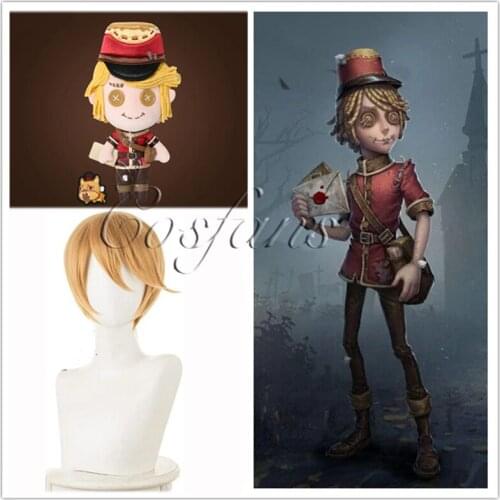 Game Identity V Victor Grantz Change Suit Dress Up Clothing Survivor Postman Plush Doll Plushie Toy Postman Victor Grantz Wig