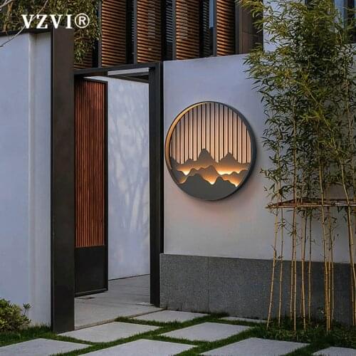 Chinese Wall Lamps Outdoor Waterproof Modern Artistic Wall Lighting Garden Light Electricity Courtyard Wall Sconces Street Lamp