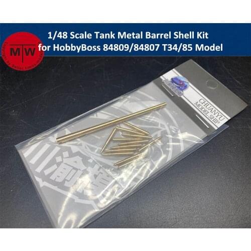 1/48 Scale T34/85 Tank Metal Barrel Shell Kit for HobbyBoss 84809/84807 Model CYT061