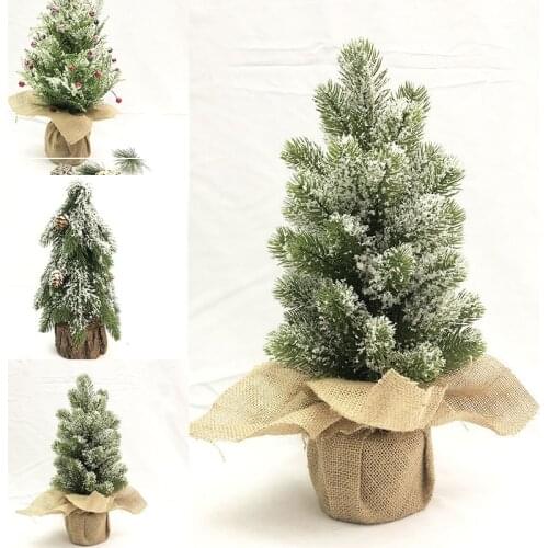30/40cm Desktop Miniature Pine Tree Tabletop Mini Fake Christmas Tree New Durable Fashion Elegant Artificial Party Ornament
