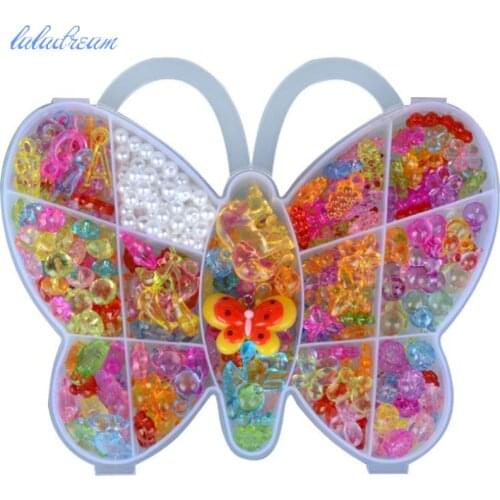 Fashion Toys For Girl Colorful Toy DIY Bracelet Toys Jewelry Making Kids Hama Beads Set Educational Beads Toys