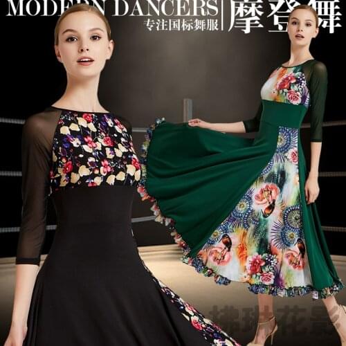 New ballroom dance competition dress dance ballroom waltz dresses standard dance dress women ballroom dress Y036