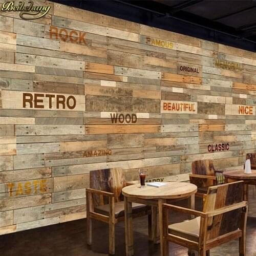 Beibehang wallpaper Vintage cement wall painting cafe tea shop casual bar decoration background wall paper papel de parede