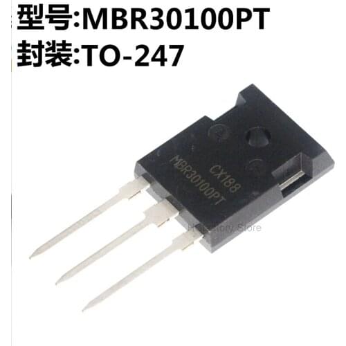 Original 5PCS MBR30100PT TO-247 MBR30100 TO-3P 30100PT 30A 100V MBR30200PT MBR30200 MBR40100PT MBR40100 Schottky diode