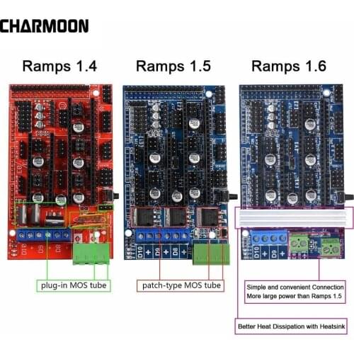 Aokin Ramps 1.6 Expansion Control Panel with Heatsink Upgraded Ramps 1.4/1.5 for arduino 3D Printer Board