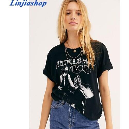 Casual black T-shirt cartoon print soft cotton plus size short sleeve high fashion oversized summer tees ladies dropshipping