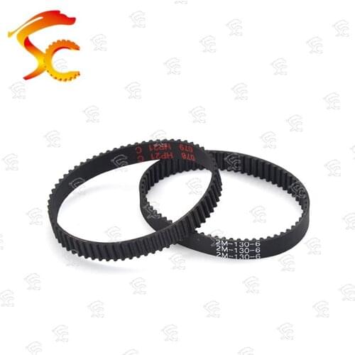 2PCS/LOT 3D printer belt closed loop rubber GT2 130 timing belt teeth 65 length 130mm width 12mm 130-2GT-12