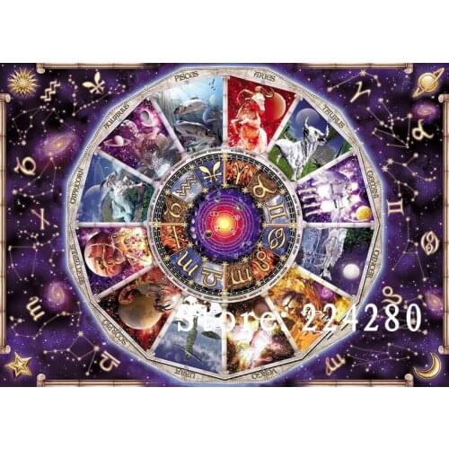 Needlework,Twelve Constellations 14CT Counted Embroidery,High Quality DIY Cross stitch kits,Art Cross-Stitching Home Decor