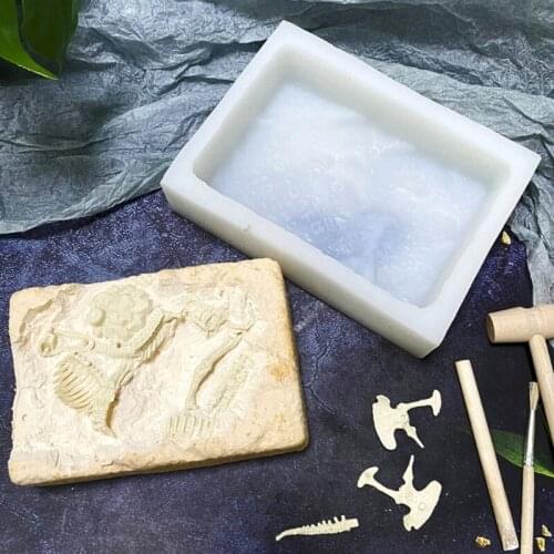 Dinosaur Fossils Excavation Toy Silicone Mold Toy Gift Suitable for Paleontology and Archeology Enthusiasts of Any Age