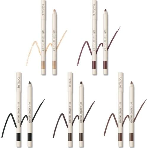 FOCALLURE Long-lasting Eye Liner Pencil Makeup Pigment Waterproof brown Black purple Eyeliner Pen Eye Cosmetics Beauty Tools 30p