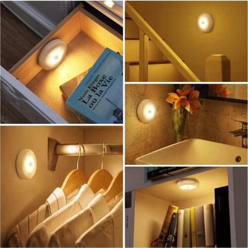 2021 New Night Light Smart Motion Sensor LED Night Lamp Recharge Operated WC Bedside Lamp For home Room Hallway Pathway Toilet