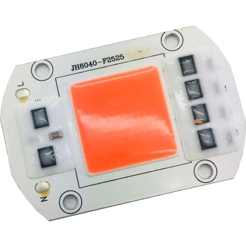 Grow Light Full Spectrum LED COB Lamp AC220V 20W 30W 50W Driverless Input Smart IC Driver DIY LED Floodlight Spotlight Bulb