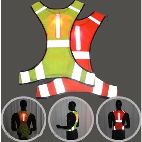 Motorcycle Jacket Reflective Safety Motorcycle Riding Vest Sport LED Jacket Chaleco Reflectante Moto Riding Chaleco Gilet Moto