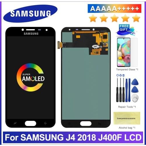 5.5'' Super AMOLED For Samsung Galaxy J4 J400 J400F J400G/DS SM-J400F LCD Display with Touch Screen Digitizer Assembly Replace