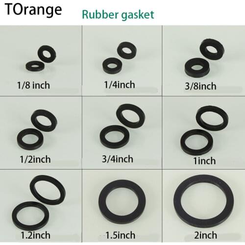 1 / 2 / 3 / 4 / 6 point 1 / 1.2 / 1.5 / 2 inch nitrile rubber gasket seal washer joint flat washer 10Pcs