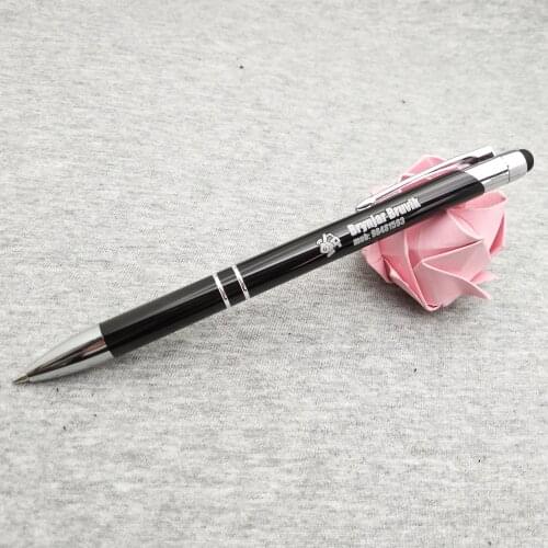 1pc smartphone screen touch pen free personalized stylus pen with my own name 10colors to choose best birthday gift