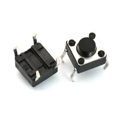 100PCS Tactile Push Button Switch 6x6x5mm 6*6*5 mm 2p Micro Switch Key Switch Tactile Push Button Switches 6x6x5 mm
