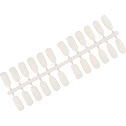 5 Sheets/120 Tips Professional Nail Art Tips Practice Polish Color Chart Palette DIY Display False Nails