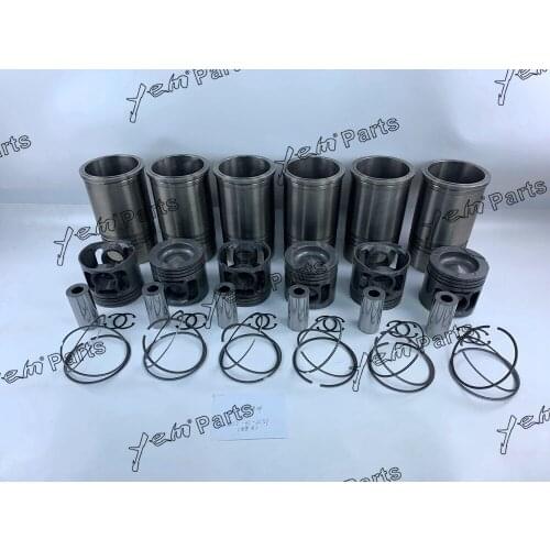 Free Shipping 6D140 Cylinder Liner Kit For 6212-31-2151 Komatsu Engines