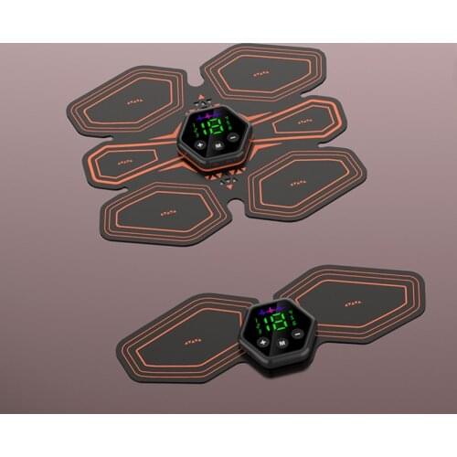 Electric Abdominal Muscle Stimulator EMS Hip Trainer LCD Display Toner USB Abs Fitness Training Home Gym Weight Loss Slimming