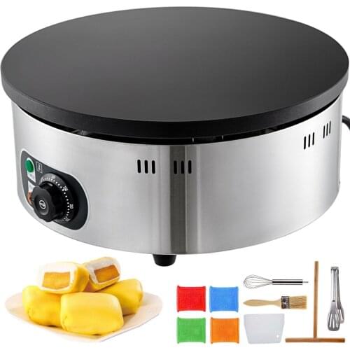 Commercial Electric Crepe Maker Pancake Machine 3KW Crepe Maker 40cm Diameter